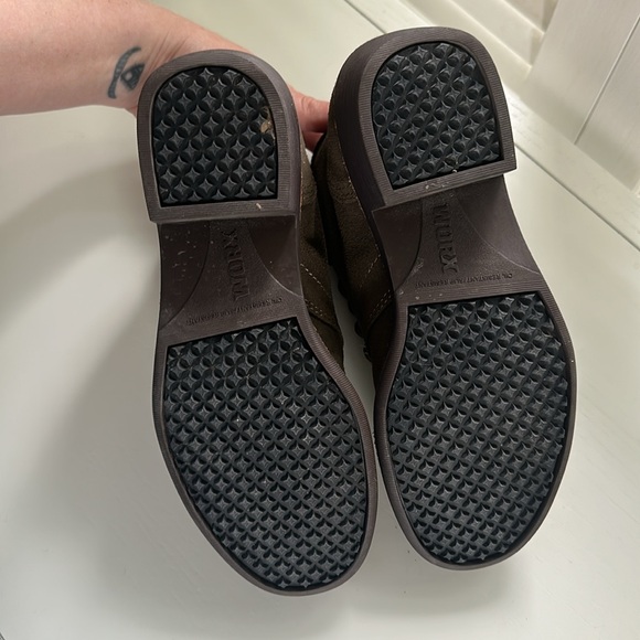 Worx -Red Wing Steel Toe Work Suede Green Boot 5.5 - Picture 6 of 7